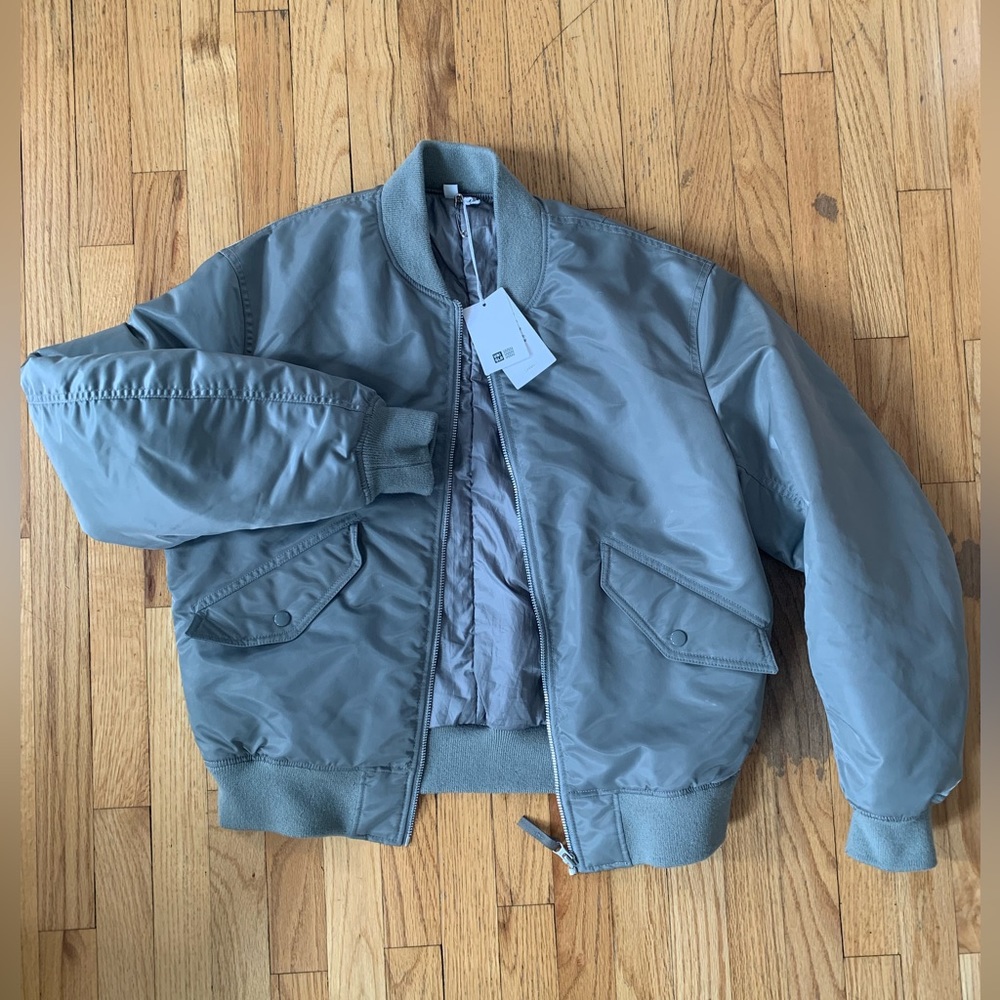 Nylon Uniqlo Bomber Zip Jacket with extra insulation NWT